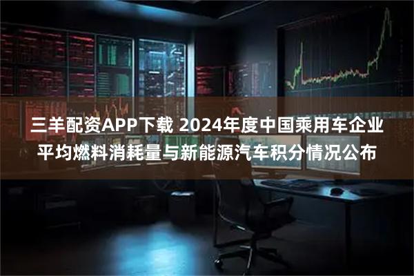 三羊配资APP下载 2024年度中国乘用车企业平均燃料消耗量与新能源汽车积分情况公布