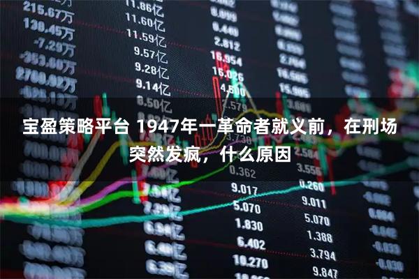 宝盈策略平台 1947年一革命者就义前，在刑场突然发疯，什么原因